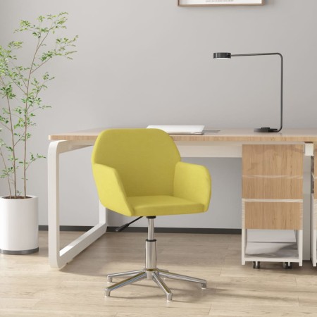 Light Green Fabric Swivel Office Chair