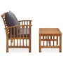 2-piece garden furniture set with solid acacia wood and cushions by vidaXL, Garden sets - Ref: Foro24-310264, Price: 254,66 €...