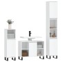 Set muebles de baño 3 piezas madera contrachapada blanco brillo de vidaXL, Muebles de baño - Ref: Foro24-3190309, Precio: 208...