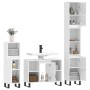 Set muebles de baño 3 piezas madera contrachapada blanco brillo de vidaXL, Muebles de baño - Ref: Foro24-3190309, Precio: 208...