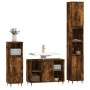 3-piece bathroom furniture set smoked oak plywood by vidaXL, Bathroom furniture - Ref: Foro24-3190296, Price: 184,88 €, Disco...