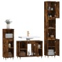 Set de muebles baño 3 pzas madera contrachapada roble ahumado de vidaXL, Muebles de baño - Ref: Foro24-3190296, Precio: 199,9...