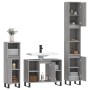 Sonoma gray plywood 3-piece bathroom furniture set by vidaXL, Bathroom furniture - Ref: Foro24-3190313, Price: 195,77 €, Disc...