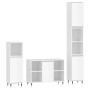 Set muebles de baño 3 piezas madera contrachapada blanco brillo de vidaXL, Muebles de baño - Ref: Foro24-3190293, Precio: 223...