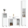 Set muebles de baño 3 piezas madera contrachapada blanco brillo de vidaXL, Muebles de baño - Ref: Foro24-3190293, Precio: 223...