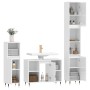 Set muebles de baño 3 piezas madera contrachapada blanco brillo de vidaXL, Muebles de baño - Ref: Foro24-3190293, Precio: 223...