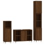 3-piece bathroom furniture set made of brown oak plywood by vidaXL, Bathroom furniture - Ref: Foro24-3190298, Price: 195,69 €...