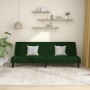 Sofá cama de 2 plazas terciopelo verde oscuro de vidaXL, Sofás - Ref: Foro24-337504, Precio: 198,37 €, Descuento: %