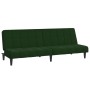 Dunkelgrünes 2-Sitzer-Schlafsofa aus Samt von vidaXL, Sofas - Ref: Foro24-337504, Preis: 198,37 €, Rabatt: %