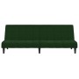 Dunkelgrünes 2-Sitzer-Schlafsofa aus Samt von vidaXL, Sofas - Ref: Foro24-337504, Preis: 198,37 €, Rabatt: %