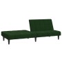 Dunkelgrünes 2-Sitzer-Schlafsofa aus Samt von vidaXL, Sofas - Ref: Foro24-337504, Preis: 198,37 €, Rabatt: %