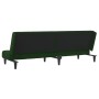 Sofá cama de 2 plazas terciopelo verde oscuro de vidaXL, Sofás - Ref: Foro24-337504, Precio: 198,37 €, Descuento: %