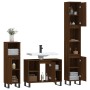 Set de muebles baño 3 pzas madera contrachapada roble marrón de vidaXL, Muebles de baño - Ref: Foro24-3190314, Precio: 199,23...