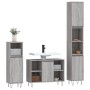 Sonoma gray plywood 3-piece bathroom furniture set by vidaXL, Bathroom furniture - Ref: Foro24-3190305, Price: 176,30 €, Disc...