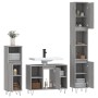 Sonoma gray plywood 3-piece bathroom furniture set by vidaXL, Bathroom furniture - Ref: Foro24-3190305, Price: 176,30 €, Disc...