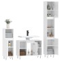 Set muebles de baño 3 piezas madera contrachapada blanco brillo de vidaXL, Muebles de baño - Ref: Foro24-3190301, Precio: 201...