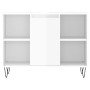 Set muebles de baño 3 piezas madera contrachapada blanco brillo de vidaXL, Muebles de baño - Ref: Foro24-3190301, Precio: 201...