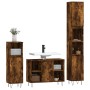 Set de muebles baño 3 pzas madera contrachapada roble ahumado de vidaXL, Muebles de baño - Ref: Foro24-3190304, Precio: 195,9...