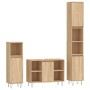 3-piece bathroom furniture set made of Sonoma oak plywood. by vidaXL, Bathroom furniture - Ref: Foro24-3190302, Price: 203,00...