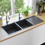 Handmade kitchen sink black stainless steel by vidaXL, Sinks - Ref: Foro24-145087, Price: 267,37 €, Discount: %