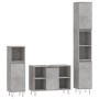 Set muebles de baño 2 piezas madera contrachapada gris hormigón de vidaXL, Muebles de baño - Ref: Foro24-3190303, Precio: 177...