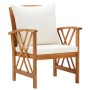 Garden chairs with cushions 2 units solid acacia wood by vidaXL, Garden chairs - Ref: Foro24-310267, Price: 187,93 €, Discoun...