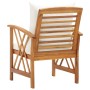 Garden chairs with cushions 2 units solid acacia wood by vidaXL, Garden chairs - Ref: Foro24-310267, Price: 187,93 €, Discoun...