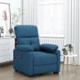 Sillón reclinable eléctrico tela azul de vidaXL, Sillones - Ref: Foro24-3120354, Precio: 236,40 €, Descuento: %