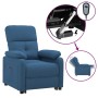 Sillón reclinable eléctrico tela azul de vidaXL, Sillones - Ref: Foro24-3120354, Precio: 236,40 €, Descuento: %