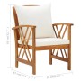 Garden chairs with cushions 2 units solid acacia wood by vidaXL, Garden chairs - Ref: Foro24-310267, Price: 187,93 €, Discoun...