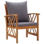 Garden chairs with cushions 2 units solid acacia wood by vidaXL, Garden chairs - Ref: Foro24-310268, Price: 212,99 €, Discoun...