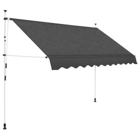 Toldo retráctil de operación manual antracita 300 cm de vidaXL, Toldos - Ref: Foro24-143690, Precio: 82,75 €, Descuento: %