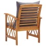 Garden chairs with cushions 2 units solid acacia wood by vidaXL, Garden chairs - Ref: Foro24-310268, Price: 212,99 €, Discoun...