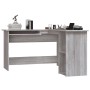 Escritorio de esquina madera contrachapada gris 120x140x75 cm de vidaXL, Escritorios - Ref: Foro24-815385, Precio: 111,99 €, ...