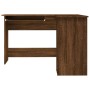 Corner desk made of brown plywood 120x140x75 cm by vidaXL, Desks - Ref: Foro24-815386, Price: 123,99 €, Discount: %