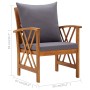 Garden chairs with cushions 2 units solid acacia wood by vidaXL, Garden chairs - Ref: Foro24-310268, Price: 212,99 €, Discoun...