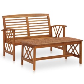 2-piece solid acacia wood garden furniture set by vidaXL, Garden sets - Ref: Foro24-310272, Price: 192,99 €, Discount: %