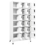 White steel locker 90x40x180 cm by vidaXL, Lockers and storage cabinets - Ref: Foro24-339828, Price: 398,19 €, Discount: %