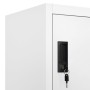 White steel locker 90x40x180 cm by vidaXL, Lockers and storage cabinets - Ref: Foro24-339828, Price: 398,19 €, Discount: %