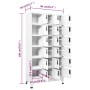 White steel locker 90x40x180 cm by vidaXL, Lockers and storage cabinets - Ref: Foro24-339828, Price: 398,19 €, Discount: %