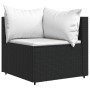 Corner garden sofa with black synthetic rattan cushions by vidaXL, Outdoor sofas - Ref: Foro24-319729, Price: 99,99 €, Discou...