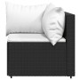 Corner garden sofa with black synthetic rattan cushions by vidaXL, Outdoor sofas - Ref: Foro24-319729, Price: 99,99 €, Discou...