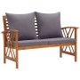 2-piece garden furniture with solid acacia wood cushions by vidaXL, Garden sets - Ref: Foro24-310274, Price: 228,02 €, Discou...