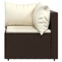 Garden corner sofas and cushions 2 pcs brown synthetic rattan by vidaXL, Outdoor sofas - Ref: Foro24-319746, Price: 147,67 €,...