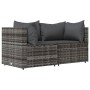 Corner garden sofas with 2 synthetic rattan gray cushions by vidaXL, Outdoor sofas - Ref: Foro24-319762, Price: 137,72 €, Dis...