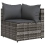 Corner garden sofas with 2 synthetic rattan gray cushions by vidaXL, Outdoor sofas - Ref: Foro24-319762, Price: 137,72 €, Dis...