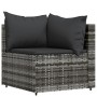 3-teiliges Gartenmöbel-Set und graue synthetische Rattankissen von vidaXL, Outdoor-Sofas - Ref: Foro24-319764, Preis: 200,00 ...