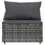 4-piece garden furniture set and gray synthetic rattan cushions by vidaXL, Outdoor sofas - Ref: Foro24-319767, Price: 232,99 ...