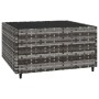 4-teiliges Gartenmöbel-Set und graue synthetische Rattankissen von vidaXL, Outdoor-Sofas - Ref: Foro24-319767, Preis: 243,48 ...