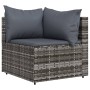 4-teiliges Gartenmöbel-Set und graue synthetische Rattankissen von vidaXL, Outdoor-Sofas - Ref: Foro24-319768, Preis: 239,10 ...